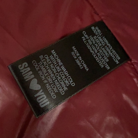 Sam Edelman LG black puffer jacket - Picture 5 of 7